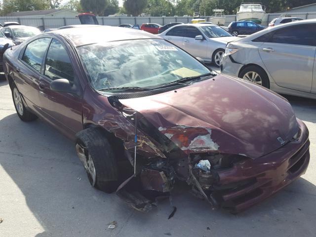 2B3HD46R82H129916 - 2002 DODGE INTREPID S BURGUNDY photo 1