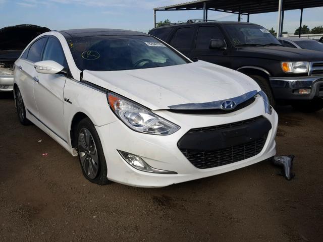 KMHEC4A47FA120334 - 2015 HYUNDAI SONATA HYB WHITE photo 1