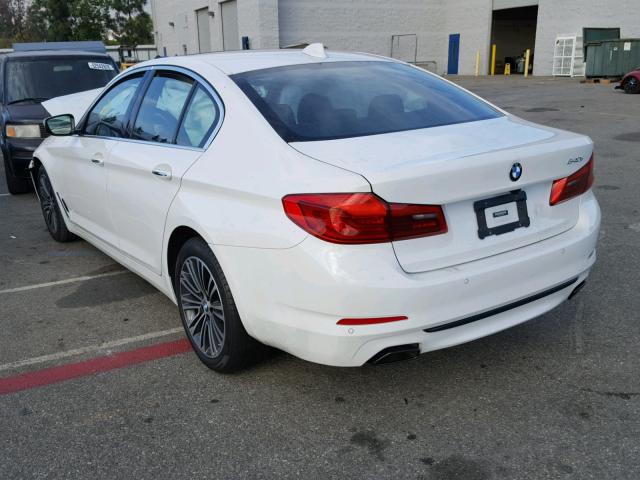 WBAJE5C56JWA93292 - 2018 BMW 540 I WHITE photo 3