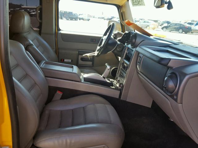 NM939293927 - 2003 HUMMER H2 YELLOW photo 5