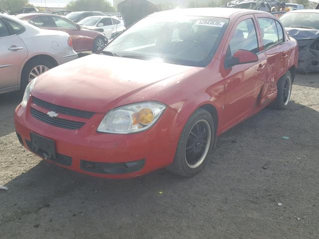 1G1AL55FX77170656 - 2007 CHEVROLET COBALT LT RED photo 2