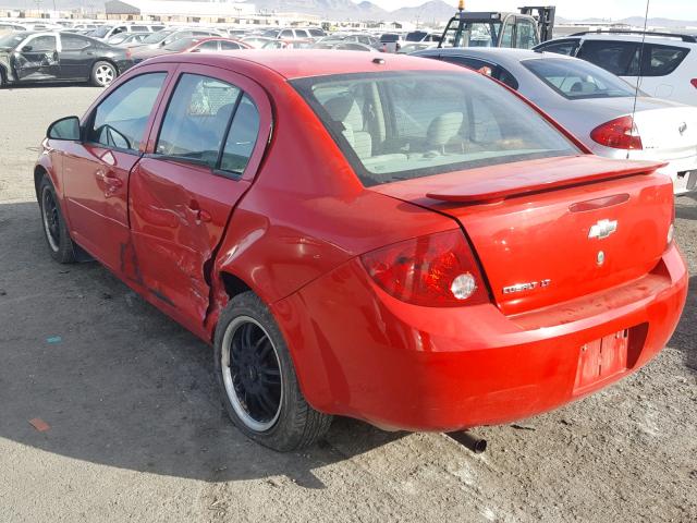 1G1AL55FX77170656 - 2007 CHEVROLET COBALT LT RED photo 3