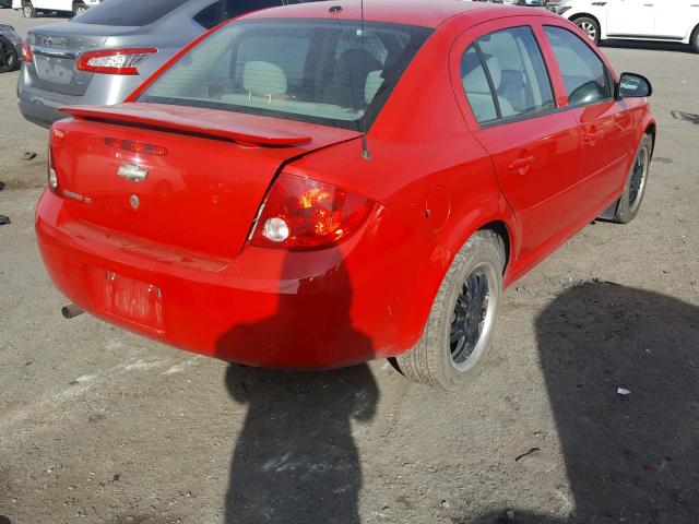 1G1AL55FX77170656 - 2007 CHEVROLET COBALT LT RED photo 4