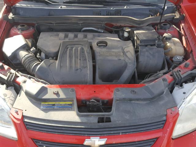 1G1AL55FX77170656 - 2007 CHEVROLET COBALT LT RED photo 7