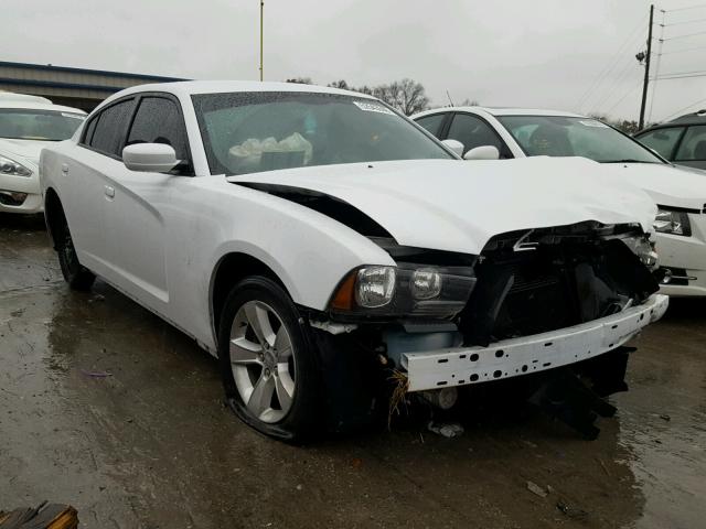 2C3CDXHG0EH357522 - 2014 DODGE CHARGER SX WHITE photo 1