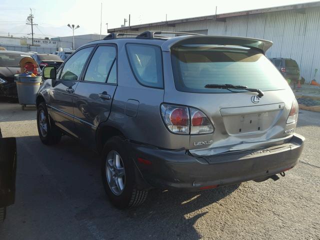 JTJGF10U710113884 - 2001 LEXUS RX 300 GRAY photo 3