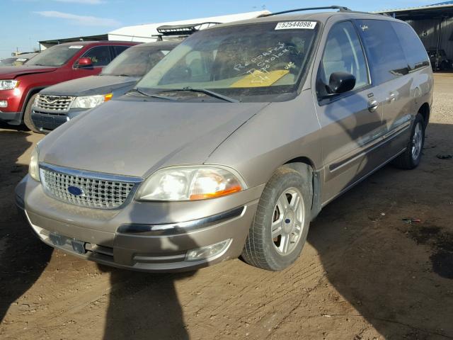 2FMDA52412BB17076 - 2002 FORD WINDSTAR S GOLD photo 2