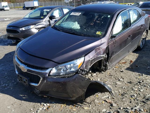 1G11C5SLXFF144122 - 2015 CHEVROLET MALIBU 1LT CHARCOAL photo 2