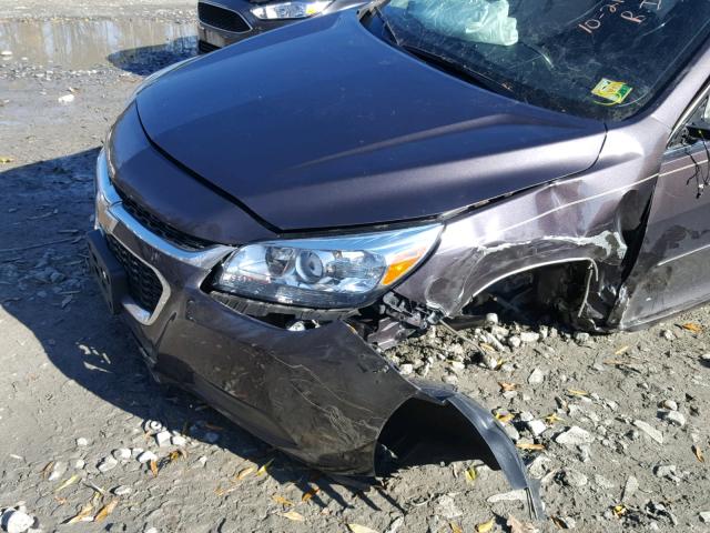 1G11C5SLXFF144122 - 2015 CHEVROLET MALIBU 1LT CHARCOAL photo 9