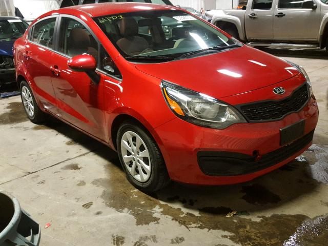 KNADM4A39F6452053 - 2015 KIA RIO LX RED photo 1