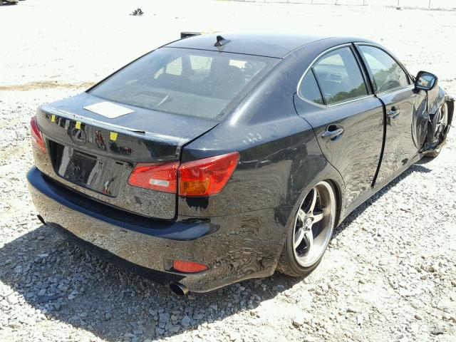 JTHBK262182064893 - 2008 LEXUS IS 250 BLACK photo 4