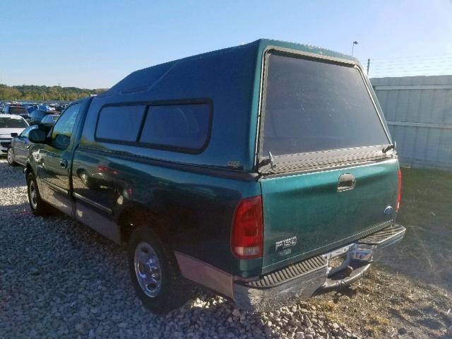 1FTDF17W4VND19766 - 1997 FORD F150 GREEN photo 3
