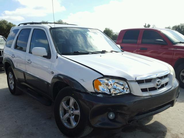 4F2YZ06116KM18296 - 2006 MAZDA TRIBUTE S WHITE photo 1