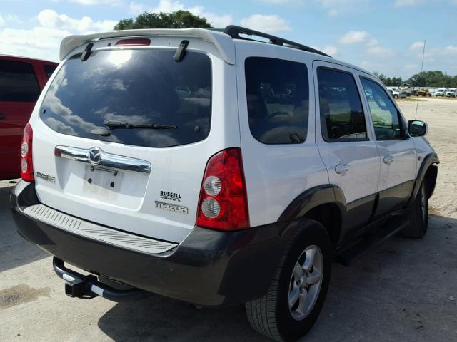 4F2YZ06116KM18296 - 2006 MAZDA TRIBUTE S WHITE photo 4