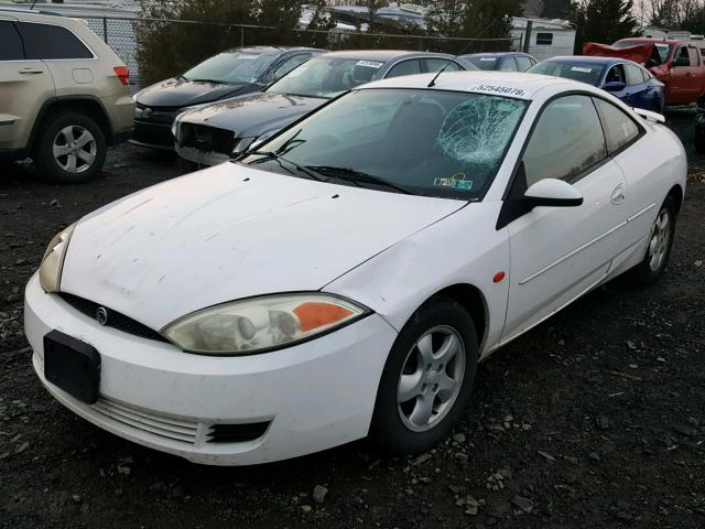 1ZWFT603415614268 - 2001 MERCURY COUGAR I4 WHITE photo 2