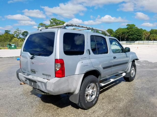 5N1ED28T71C537061 - 2001 NISSAN XTERRA XE SILVER photo 4