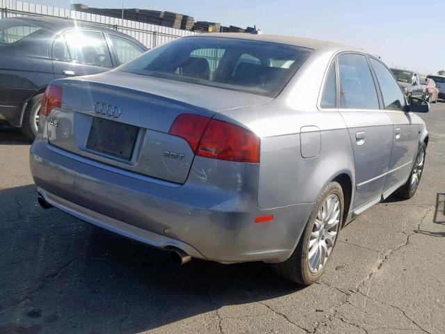 WAUAF78EX8A162667 - 2008 AUDI A4 2.0T SILVER photo 4