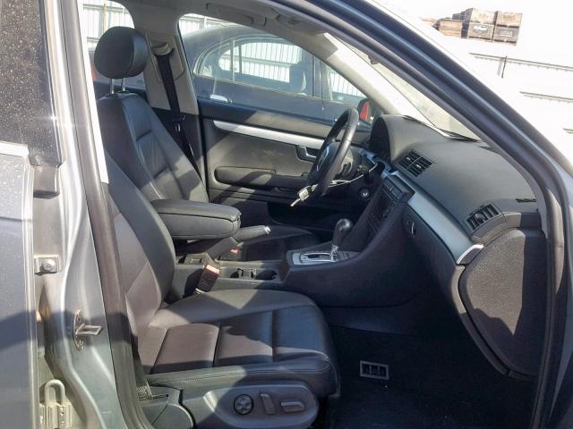 WAUAF78EX8A162667 - 2008 AUDI A4 2.0T SILVER photo 5