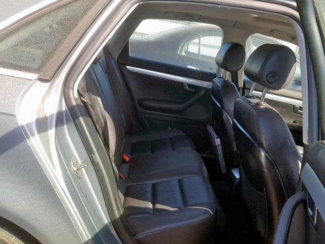 WAUAF78EX8A162667 - 2008 AUDI A4 2.0T SILVER photo 6