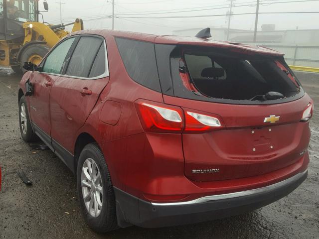 3GNAXSEV9JL311373 - 2018 CHEVROLET EQUINOX LT RED photo 3