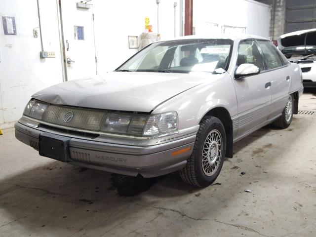 1MECM53U8MG647240 - 1991 MERCURY SABLE LS SILVER photo 2