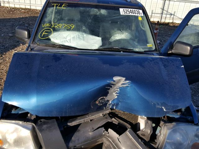 1N6ED29XX2C329759 - 2002 NISSAN FRONTIER C BLUE photo 7