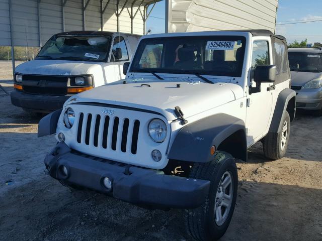 1C4AJWAG4EL127730 - 2014 JEEP WRANGLER S WHITE photo 2