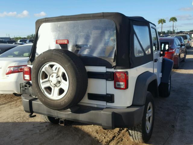 1C4AJWAG4EL127730 - 2014 JEEP WRANGLER S WHITE photo 4