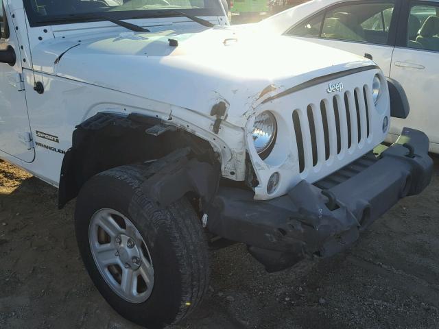 1C4AJWAG4EL127730 - 2014 JEEP WRANGLER S WHITE photo 9