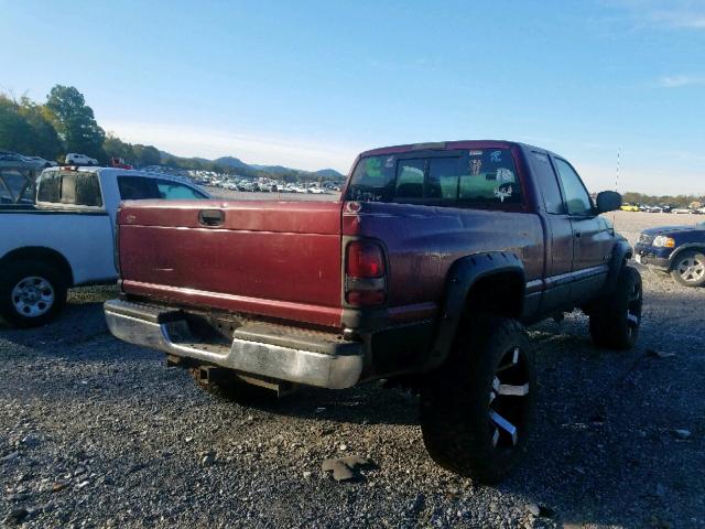 3B7KF23641G749917 - 2001 DODGE RAM 2500 BURGUNDY photo 4