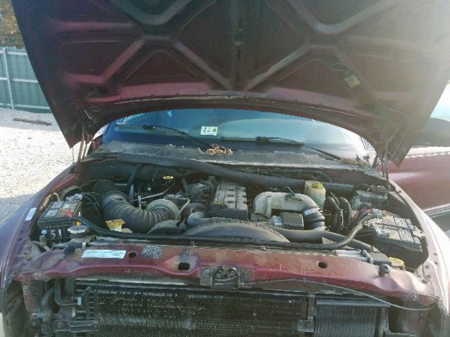 3B7KF23641G749917 - 2001 DODGE RAM 2500 BURGUNDY photo 7