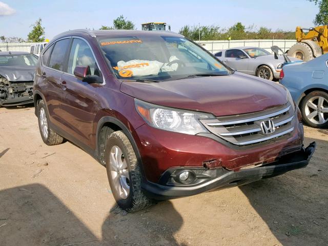 5J6RM4H73EL055577 - 2014 HONDA CR-V EXL BURGUNDY photo 1