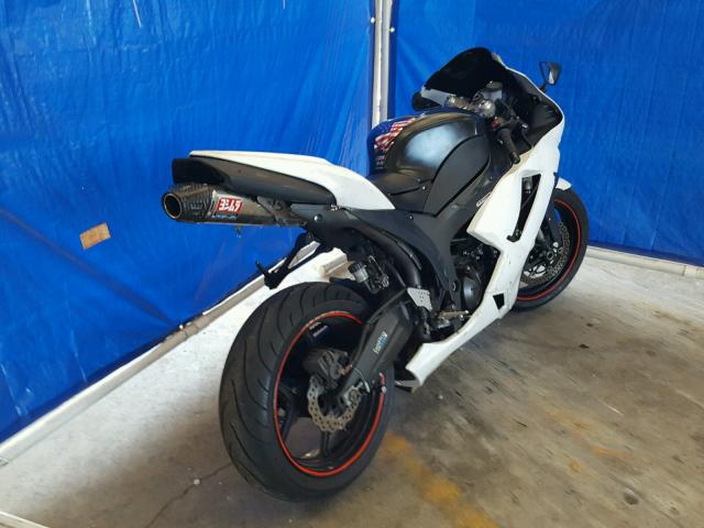 JKAZX4P177A022908 - 2007 KAWASAKI ZX600 P WHITE photo 4