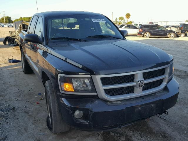 1D7HW38K68S609043 - 2008 DODGE DAKOTA SXT BLACK photo 1