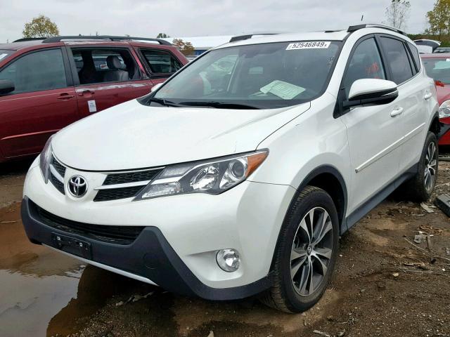 2T3DFREV3FW364183 - 2015 TOYOTA RAV4 LIMIT WHITE photo 2