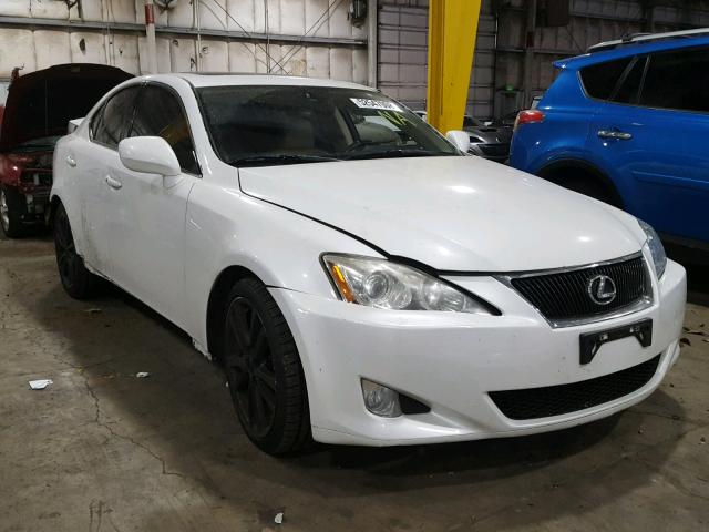 JTHBK262385077465 - 2008 LEXUS IS 250 WHITE photo 1