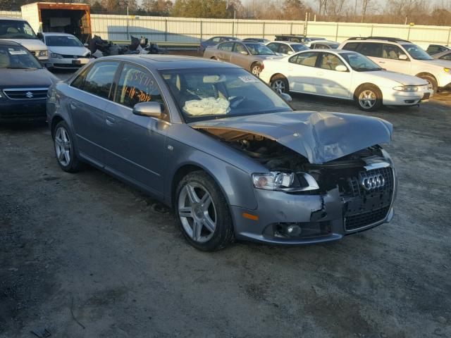 WAUDF78E28A083023 - 2008 AUDI A4 2.0T QU GRAY photo 1