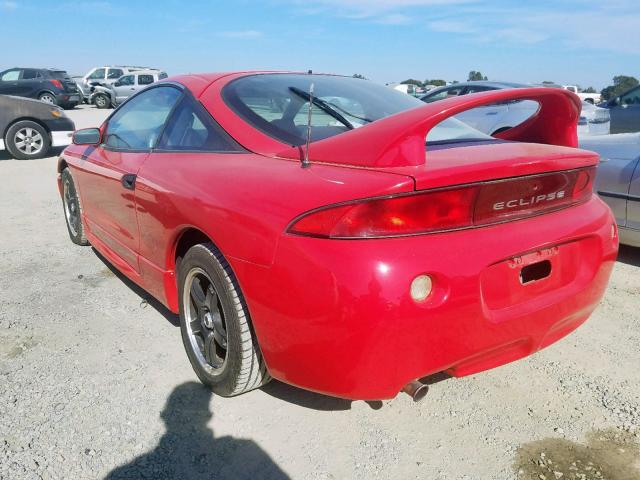 4A3AK44Y4VE111874 - 1997 MITSUBISHI ECLIPSE GS RED photo 3