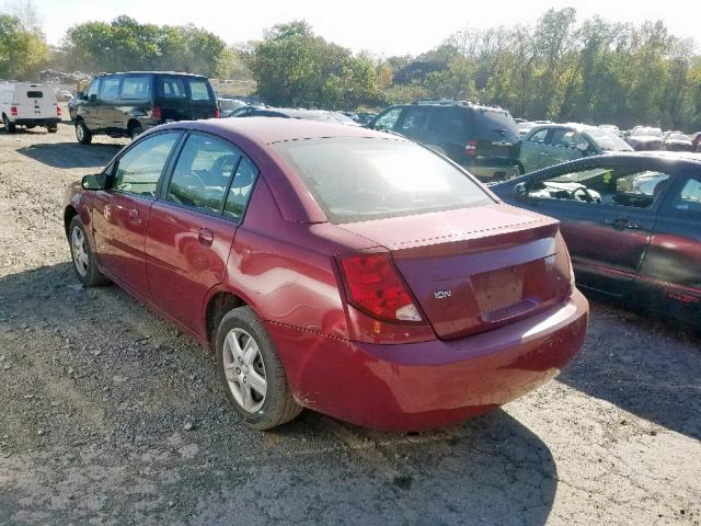1G8AJ55F86Z203180 - 2006 SATURN ION LEVEL MAROON photo 3