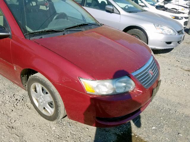 1G8AJ55F86Z203180 - 2006 SATURN ION LEVEL MAROON photo 9