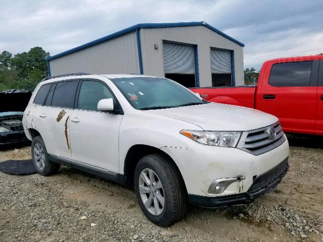 5TDZK3EHXBS031774 - 2011 TOYOTA HIGHLANDER WHITE photo 1