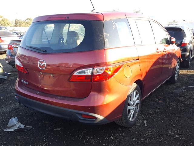 JM1CW2BLXE0169108 - 2014 MAZDA 5 SPORT BURGUNDY photo 4