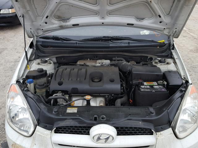 KMHCM3AC7AU157171 - 2010 HYUNDAI ACCENT BLU WHITE photo 7