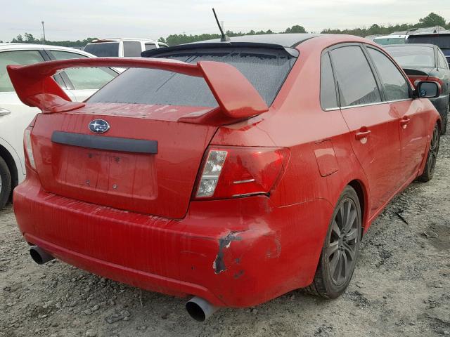 JF1GE74678G500690 - 2008 SUBARU IMPREZA WR RED photo 4