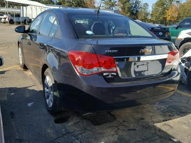 1G1PA5SH9E7248279 - 2014 CHEVROLET CRUZE LS BLACK photo 3