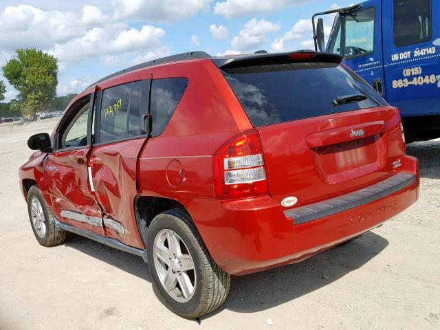 1J4NT1FB7AD621820 - 2010 JEEP COMPASS SP RED photo 3