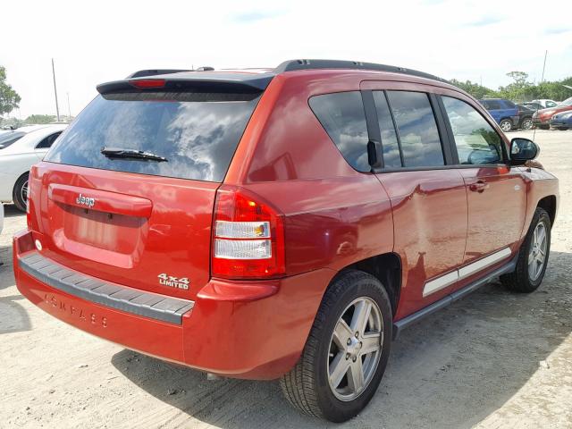 1J4NT1FB7AD621820 - 2010 JEEP COMPASS SP RED photo 4