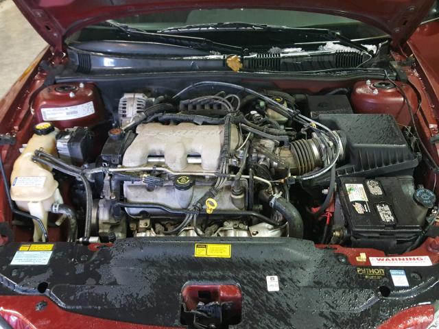 1G2NG52E0YC561241 - 2000 PONTIAC GRAND AM S MAROON photo 7