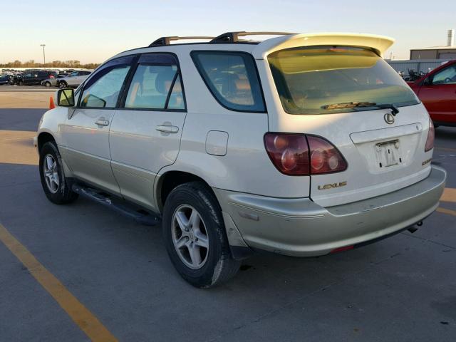 JT6GF10U4Y0054104 - 2000 LEXUS RX 300 WHITE photo 3