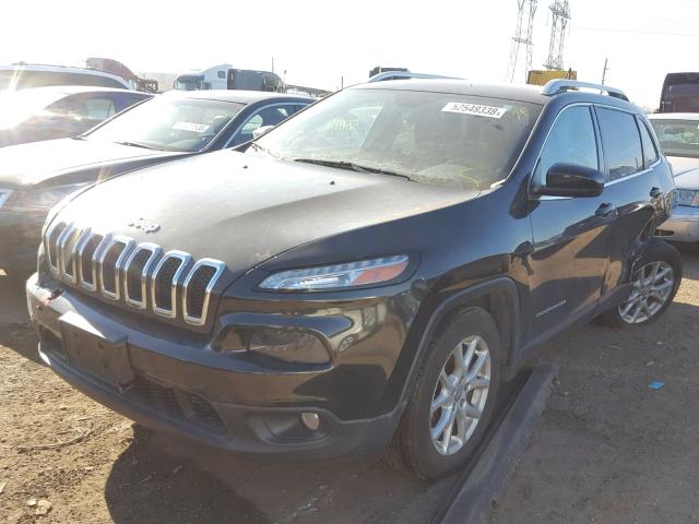 1C4PJLCS9EW116098 - 2014 JEEP CHEROKEE L BLACK photo 2